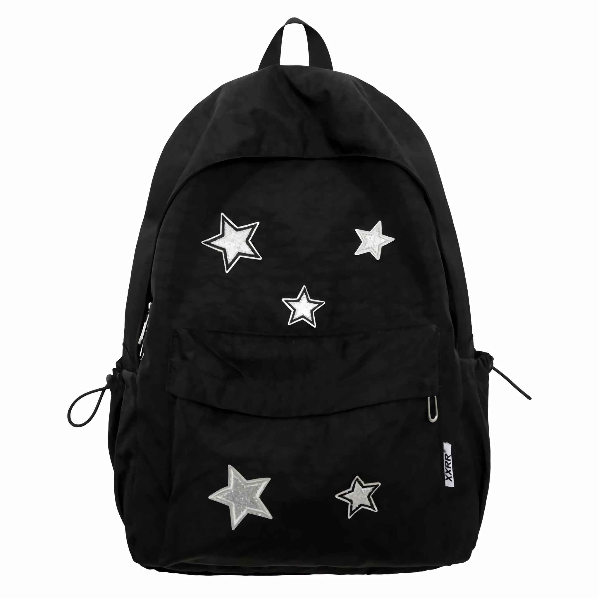 Trendy Y2K Star Backpack for Women - Kawaii Aesthetic Canvas Bookbag, Preppy Grunge Emo Style School Bag | Perfect for College, Travel & Everyday Use