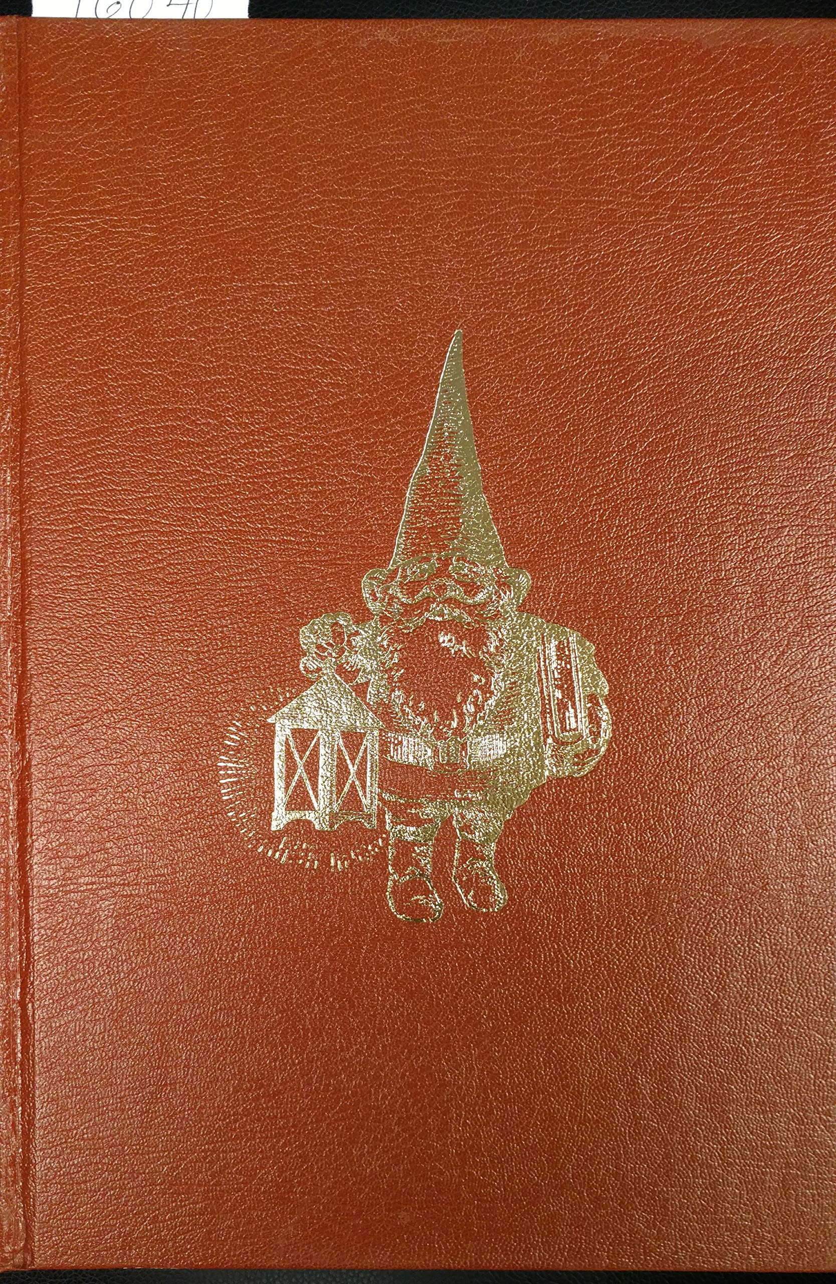 Gnomes Leatherette Hardback Book by Harry Abrams Publisher - Peacock Press/Bantam Books 1976 Printing - Perfect for Fantasy Collectors & Vintage Book Lovers