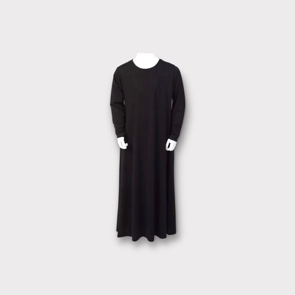 Plain Abaya for Girls - Modest Islamic Dress for Prayer & Daily Wear - Perfect for School, Mosque & Special Occasions