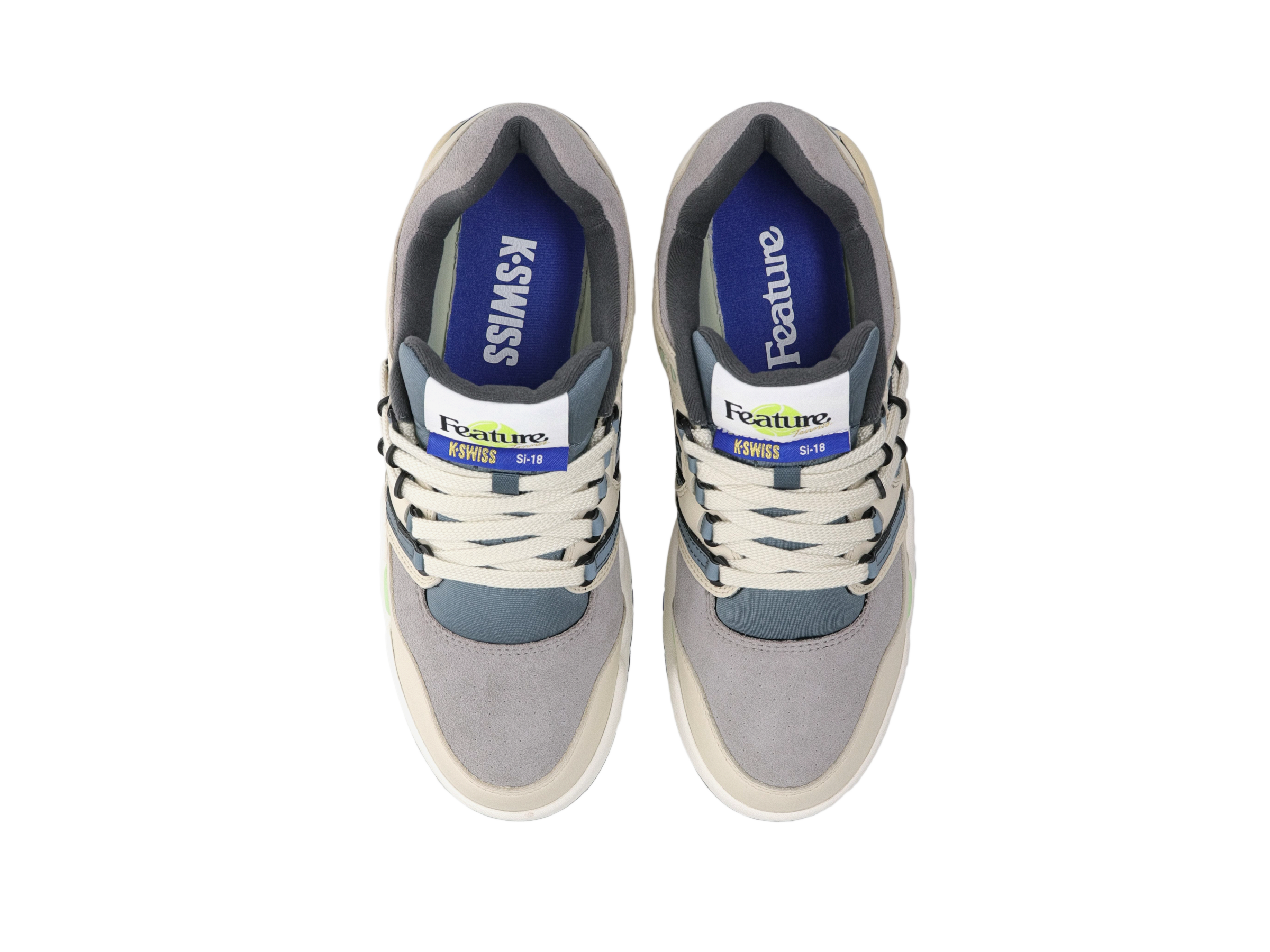 SI 18 INTERNATIONAL X FEATURE Sneakers - 78833 204 M | Stylish Pistachio Shell, Frost Grey & Marshmallow Colorway | Perfect for Casual Wear, Street Fashion & Everyday Comfort