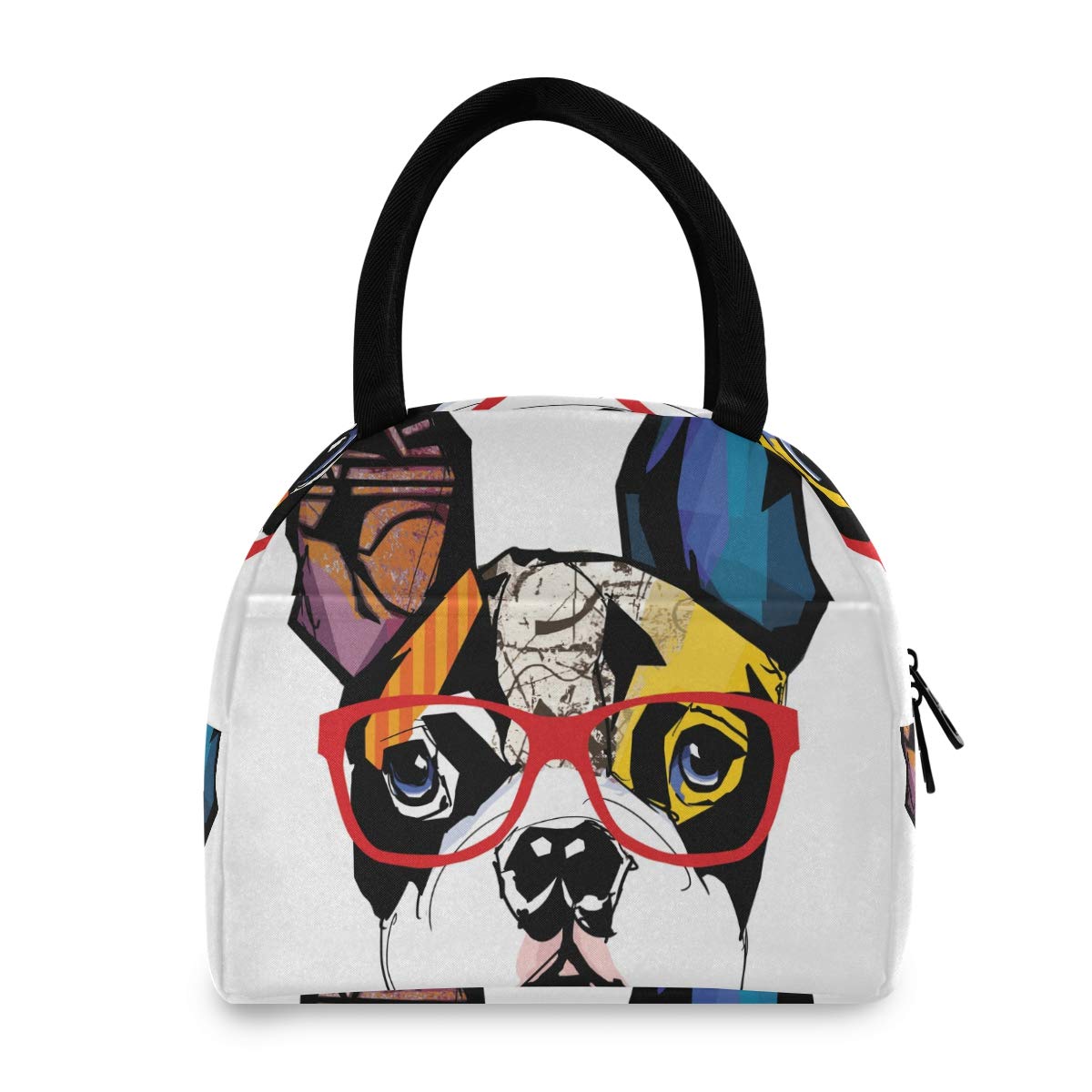 Stylish Insulated Lunch Bag for Women - African American Pretty Woman Tote Lunch Box - Perfect for Work, School & Picnics