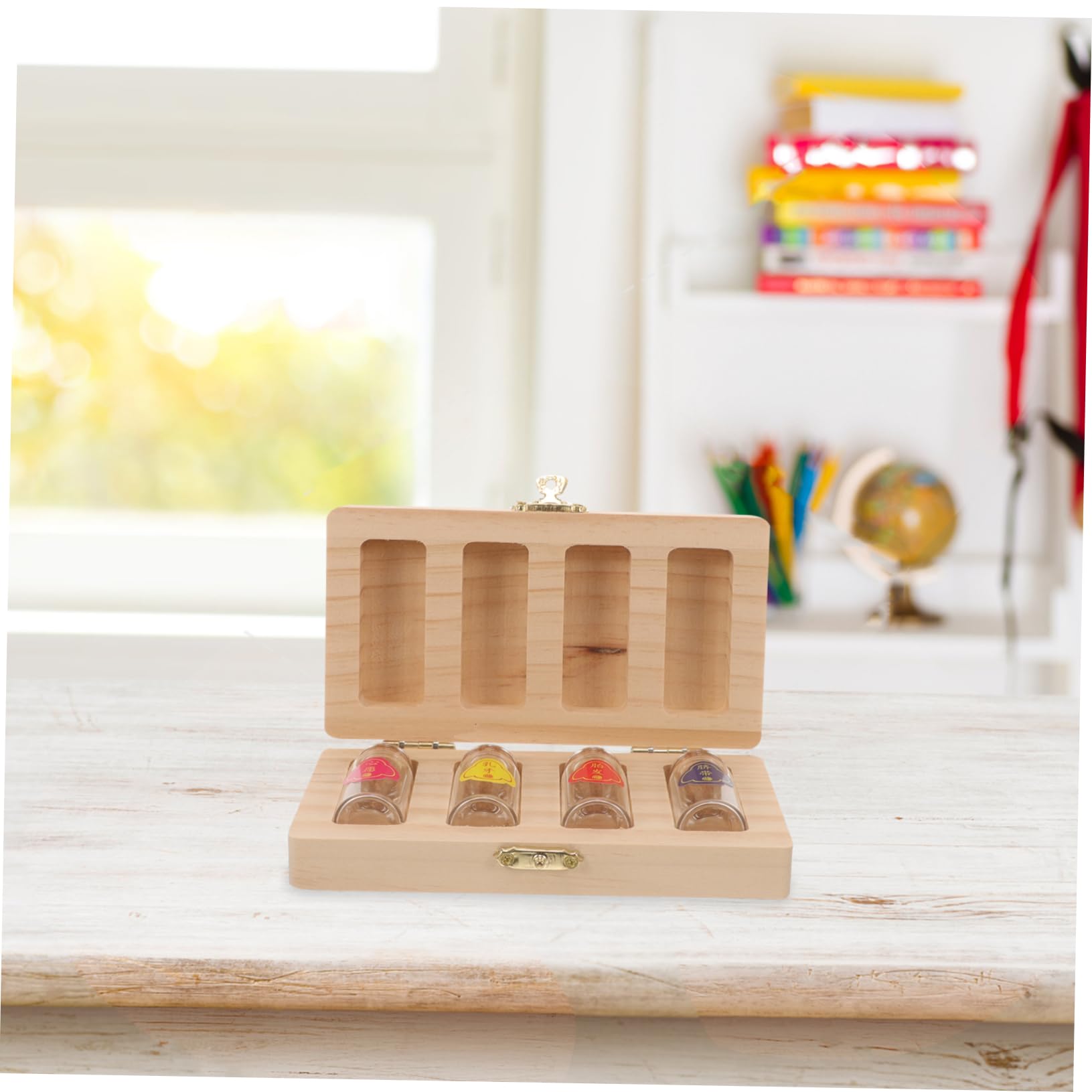 HAPINARY Wooden Tooth Box Set - Teeth Container & Storage Holder for Baby Teeth, Dentist Visit, Travel - Natural Wood Tooth Saver Case for Kids & Adults