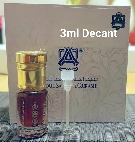 Pure Original Cashmere Deer Musk Nafa Perfume Oil by ASQ Abdul Samad Al Qurashi - 3ML Decant Bottle for Men & Women | Luxury Fragrance for Special Occasions, Date Nights & Gift Giving