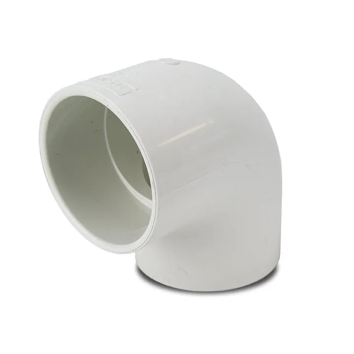 90 Degree Slip Elbow 80mm x 80mm - PVC Plumbing Fitting for Drainage Pipes - Perfect for Bathroom, Kitchen & Laundry Sink Installations