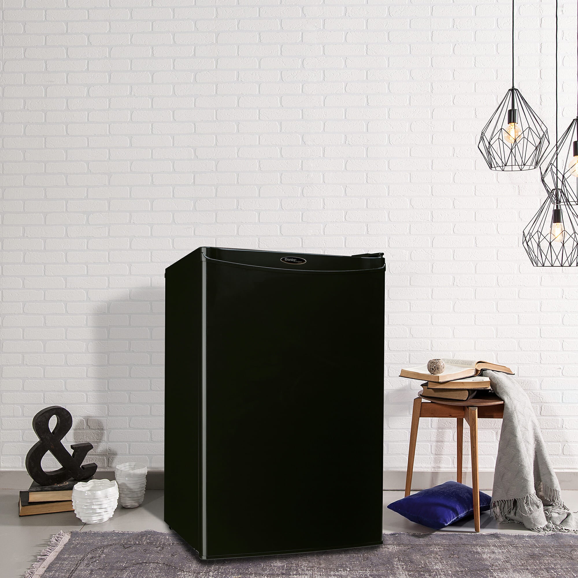 Danby DAR044A4BDD 4.4 Cu Ft Compact Refrigerator - Black Mini Fridge for Dorm, Office, Bedroom & Small Spaces - Energy Efficient & Quiet Cooling