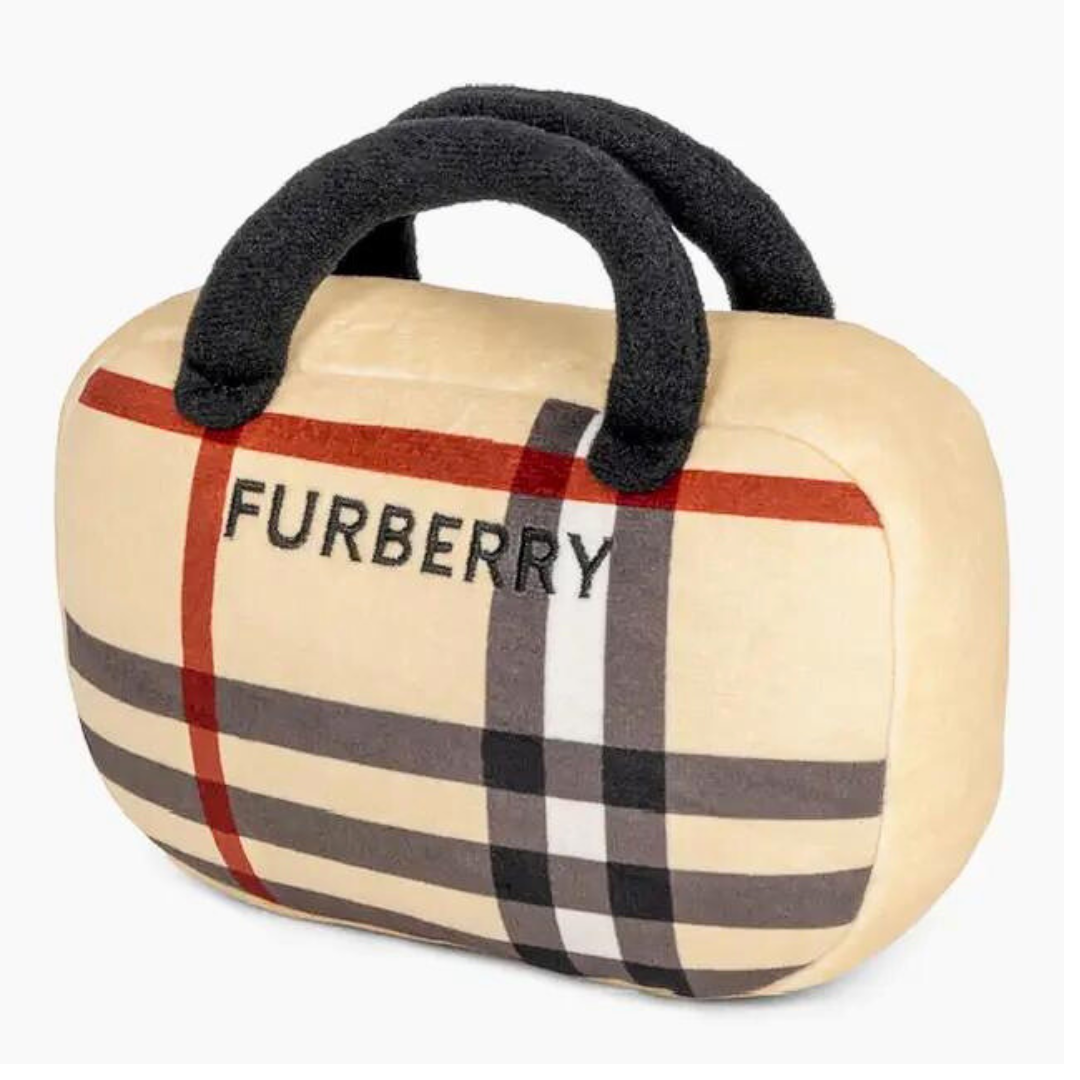 Furberry Handbag Dog Toy - Durable & Cute Plush Chew Toy for Small & Medium Dogs - Perfect for Playtime, Training & Gifting