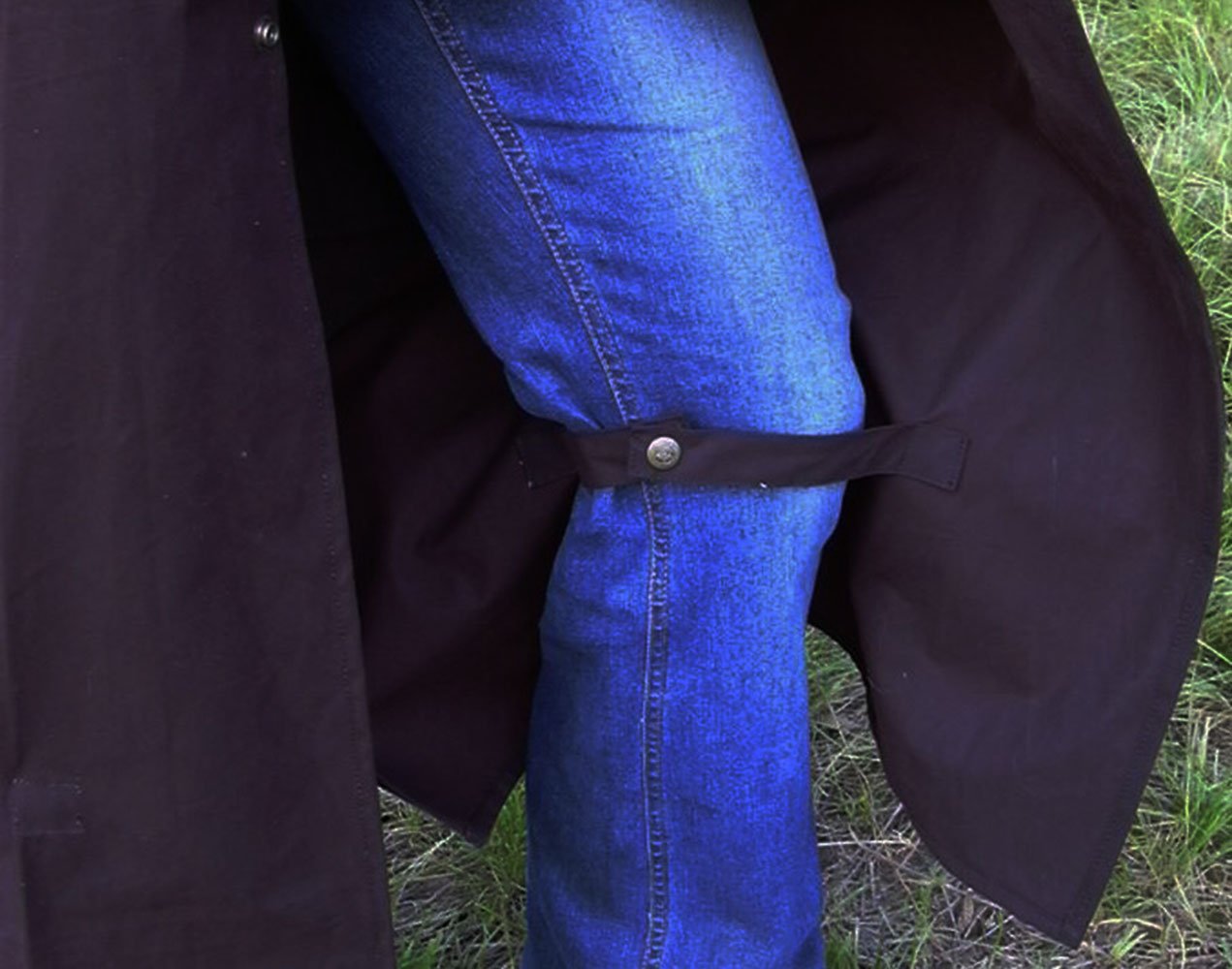 Men's Waterproof Oilskin Duster Coat - Australian Drover Style Outdoor Jacket for Rain & Wind Protection | Perfect for Hiking, Camping, and Ranch Work