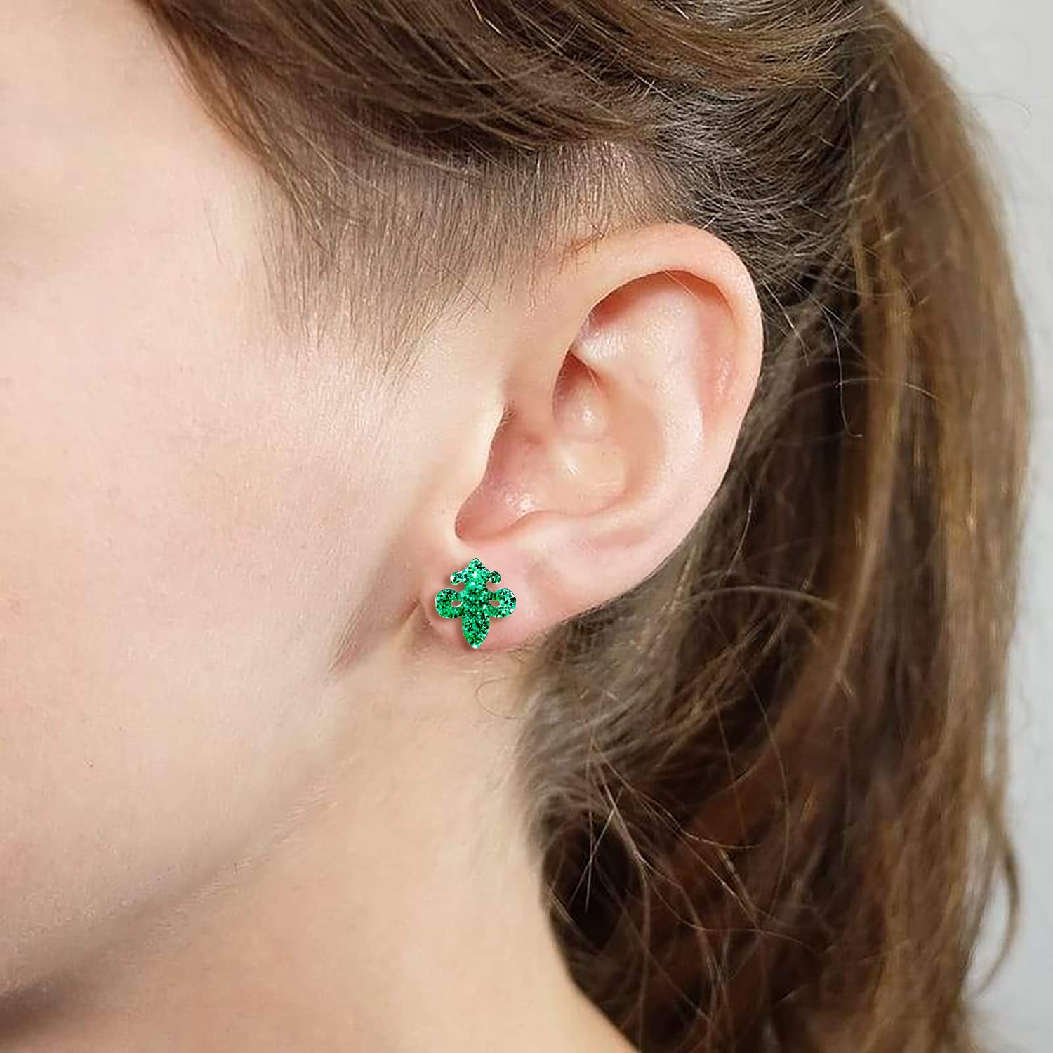 Mardi Gras Stud Earrings for Women - Fleur De Lis Dangle Earrings Set - Statement Jewelry for Carnival, Cosplay, Party & Festival Outfits - Perfect for Costume Accessories & Themed Events