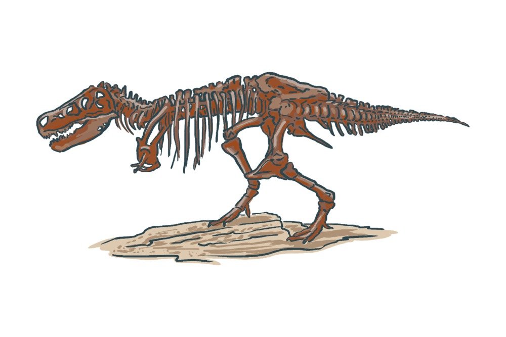 T-Rex Dinosaur Metal Wall Art - 16x24 Inches Gallery Quality Aluminum Decor for Home & Office - Dinosaur Themed Room Decor, Man Cave, Kids Bedroom, Living Room, Office Wall Art