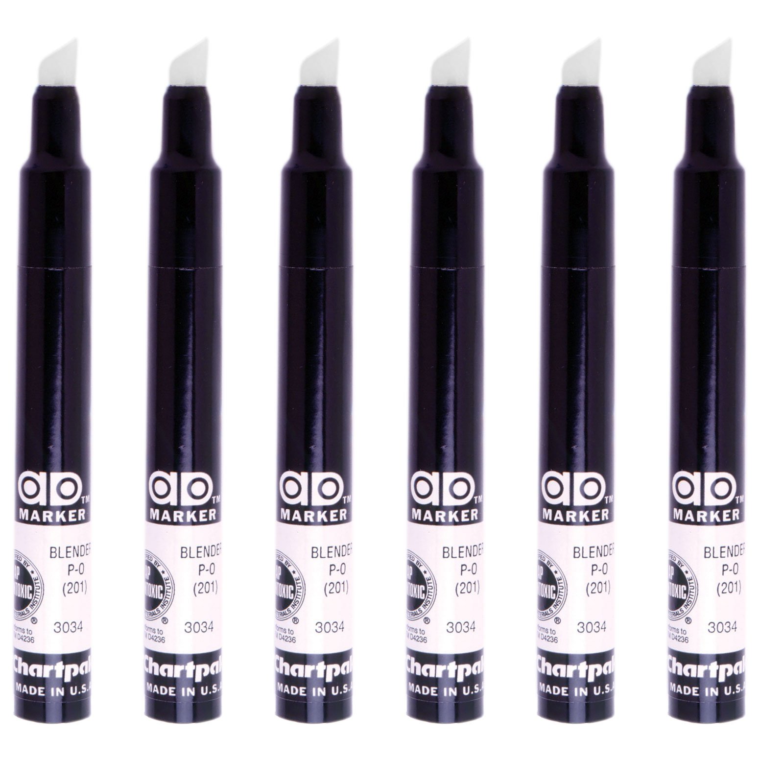 Chartpak Ad Markers Colorless Blender 6-Pack - Premium Alcohol-Based Art Markers for Illustration, Design & Sketching | Perfect for Artists, Architects & Students