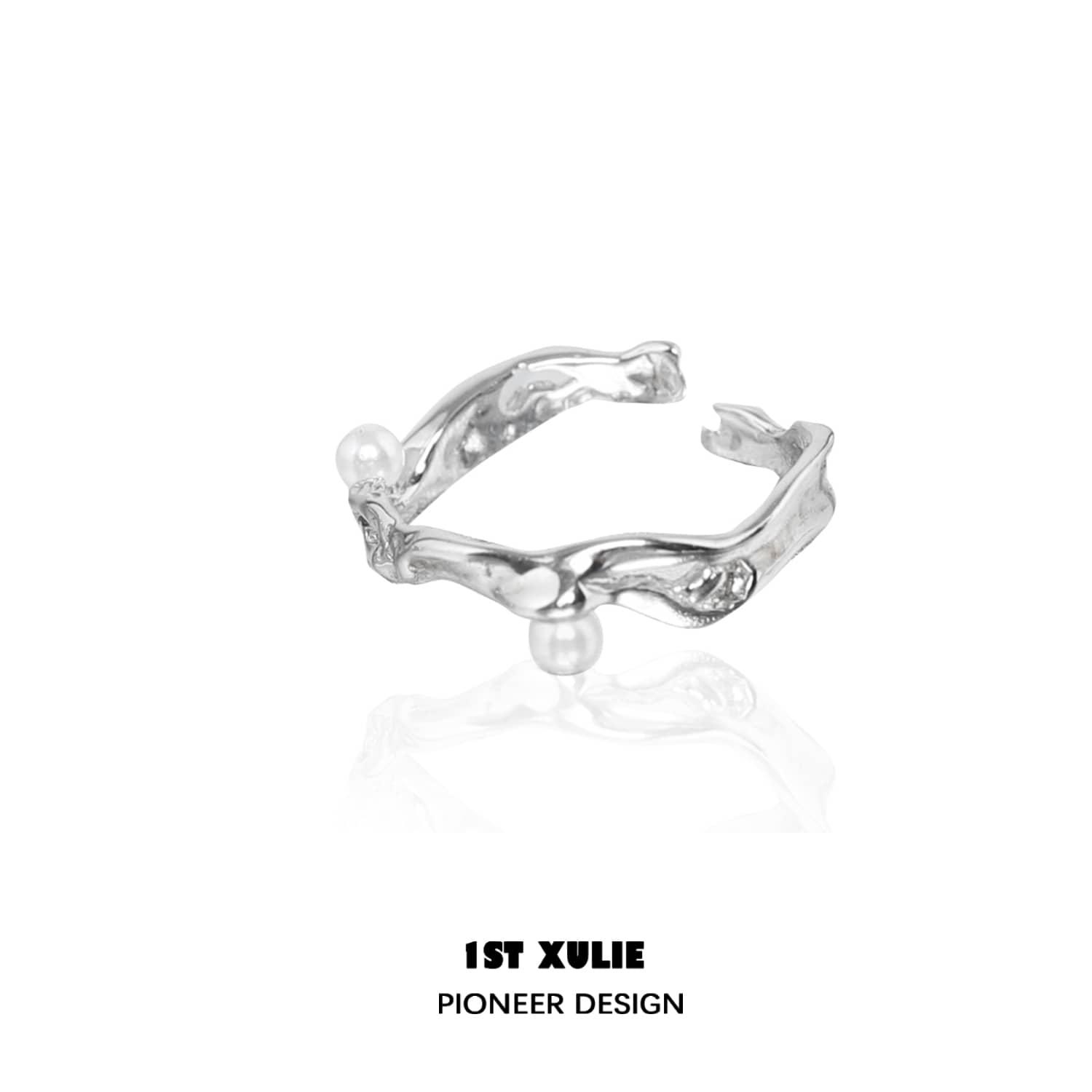 Tears of Mermaid Sterling Silver Adjustable Opening Ring | Elegant Mermaid Jewelry for Women | Perfect for Gifts, Parties & Everyday Wear