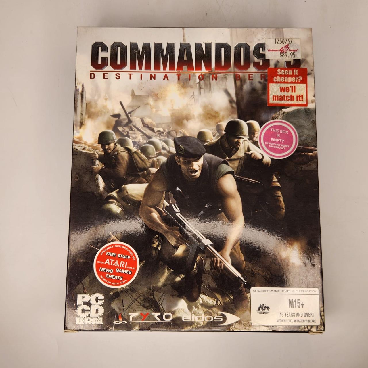 Commandos 3: Destination Berlin - Classic WWII Strategy PC Game with Manual & Box (Collector's Edition) | Perfect for War Game Enthusiasts & Strategy Lovers