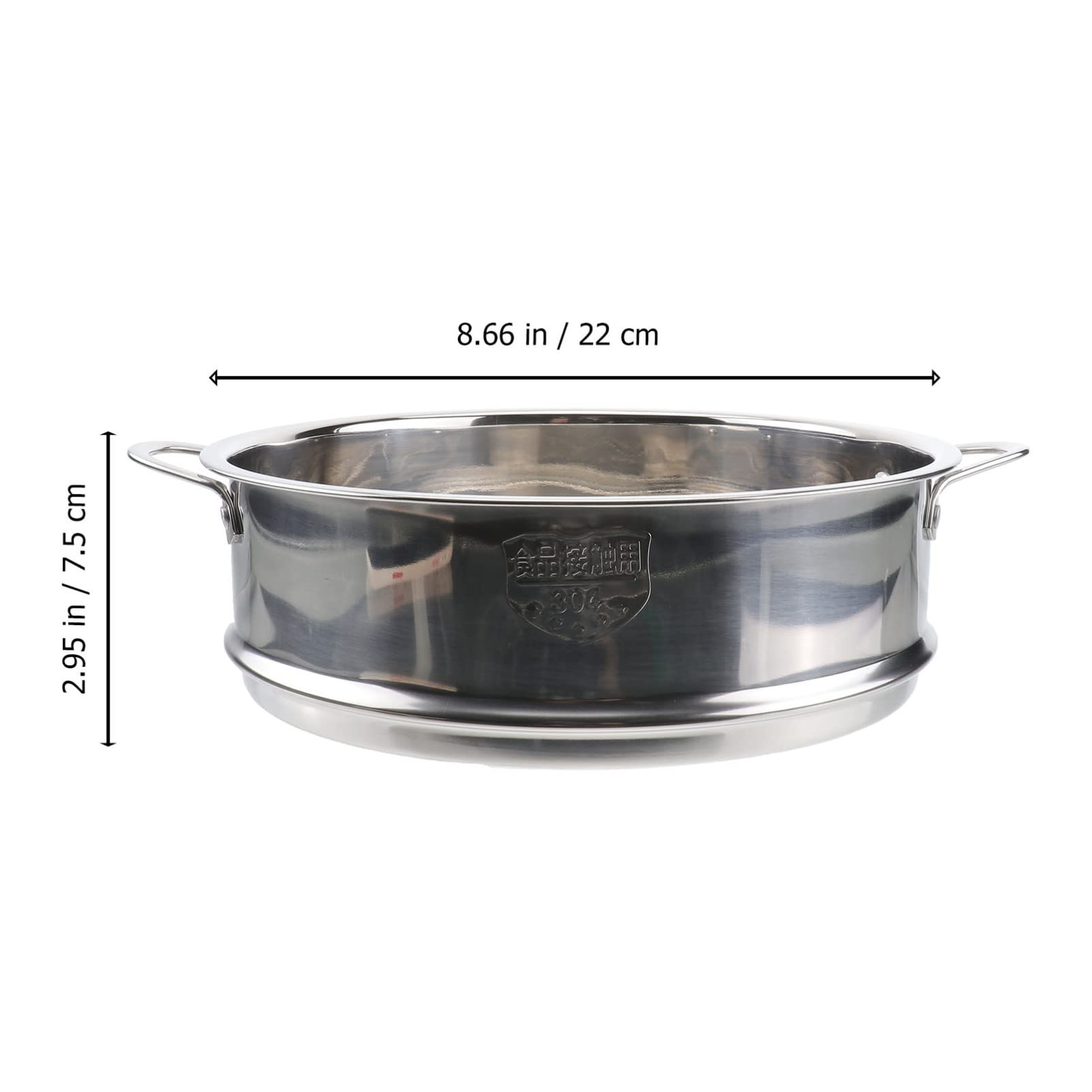 DOITOOL 22cm Stainless Steel Steamer Pot with Basket - Perfect for Dim Sum, Dumplings, Buns & Vegetables | Multi-Purpose Kitchen Cookware for Asian Cuisine & Healthy Cooking