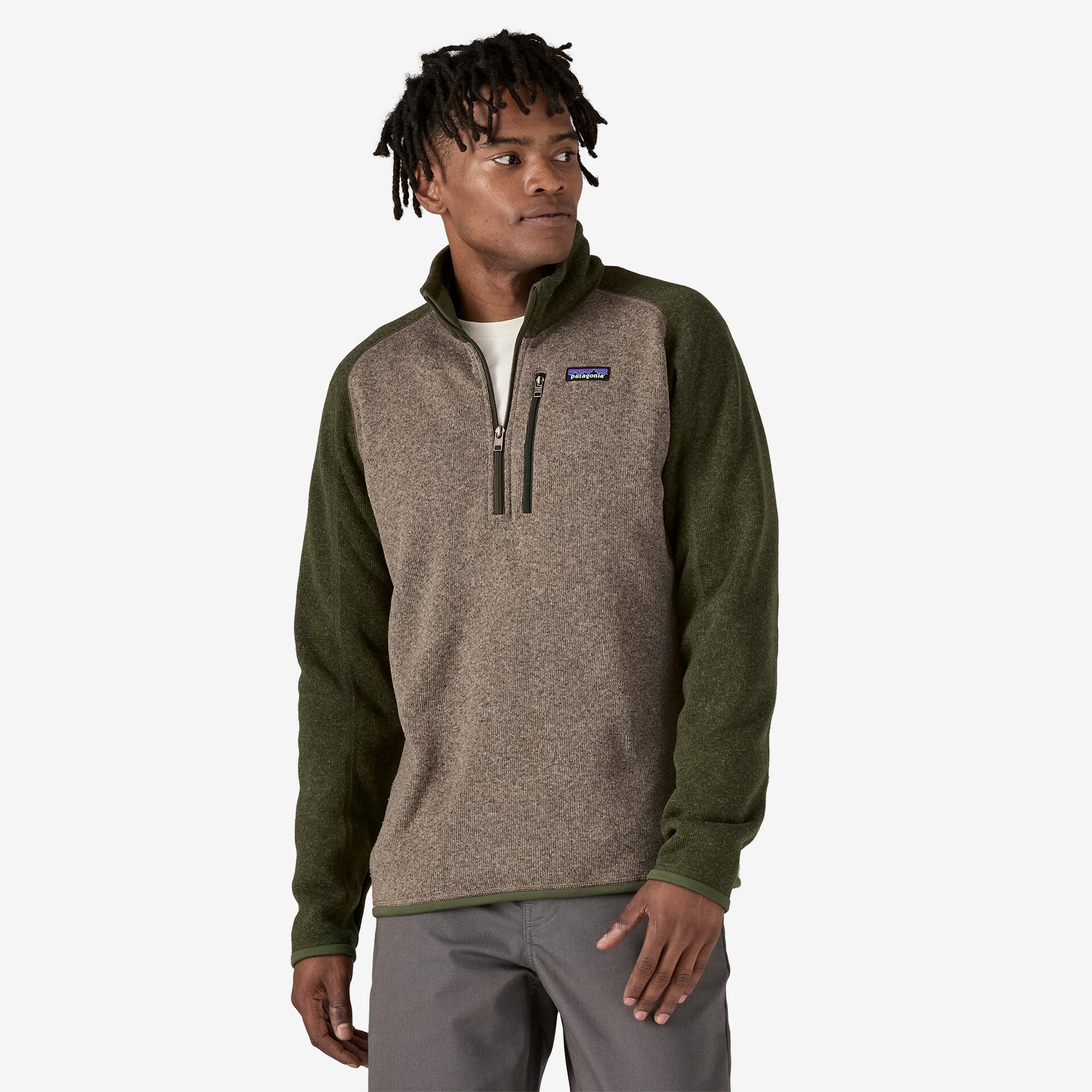 Men's Better Sweater® 1/4 Zip Fleece Jacket - Lightweight Warm Pullover for Hiking & Outdoor Activities (Style 25523)