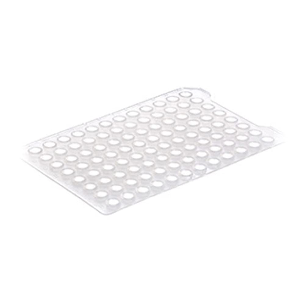 381070 EVA Cap Mat - Round Nap Shape for 1ml Masterblock & 96-Well Polystyrene Plates, Natural Color (50-Pack) | Lab Equipment for PCR, ELISA & Sample Storage