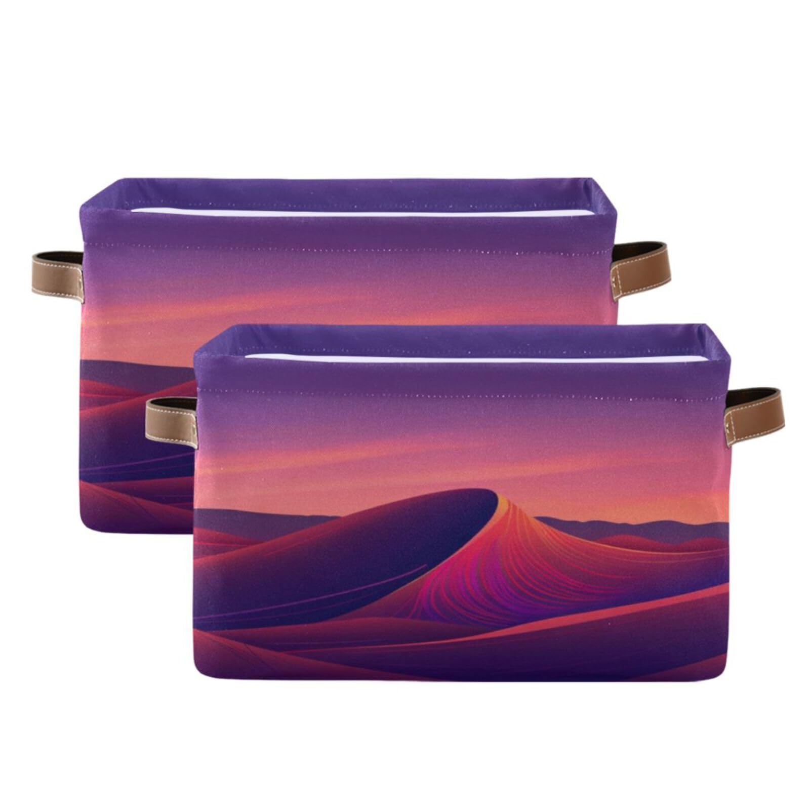 Large Fabric Storage Bins with Handles - Closet & Shelf Organizers for Clothes, Toys & Home Decor