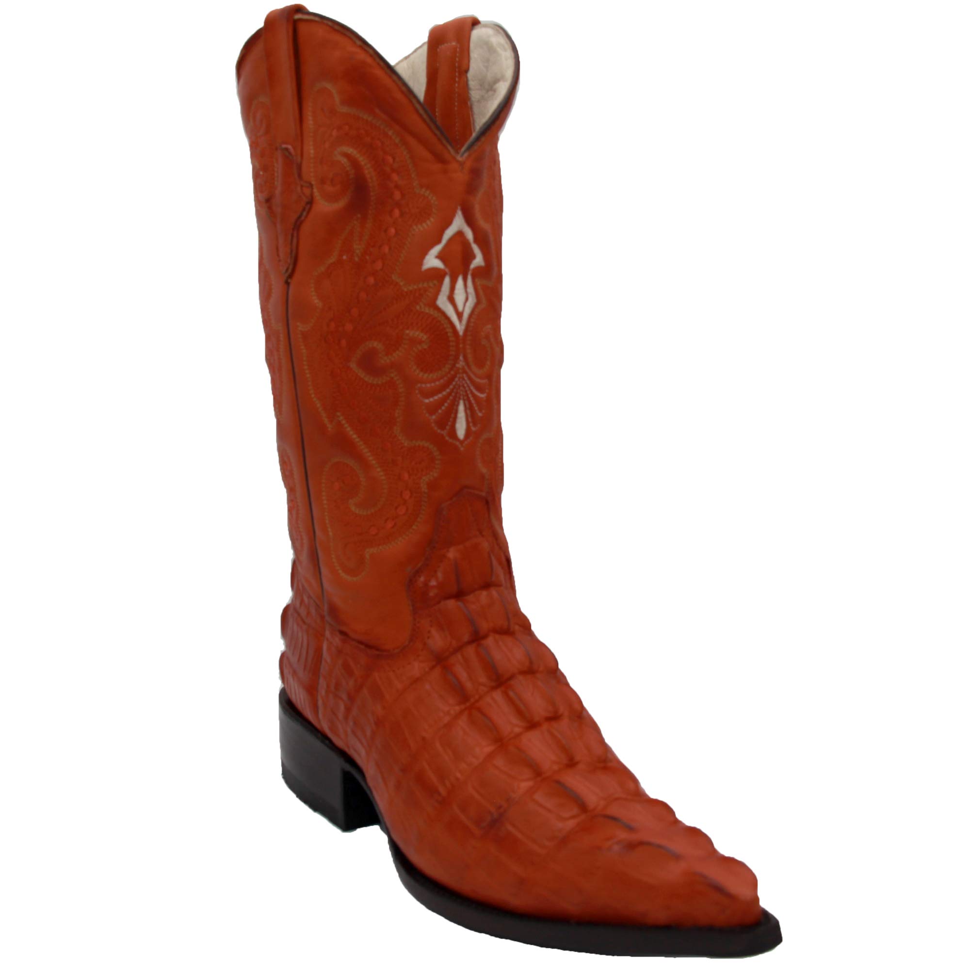 Men's Genuine Leather Cowboy Boots - Crocodile Alligator Print Snip Toe Western Boots for Rodeo, Country Dance & Outdoor Riding | Durable & Stylish Western Footwear