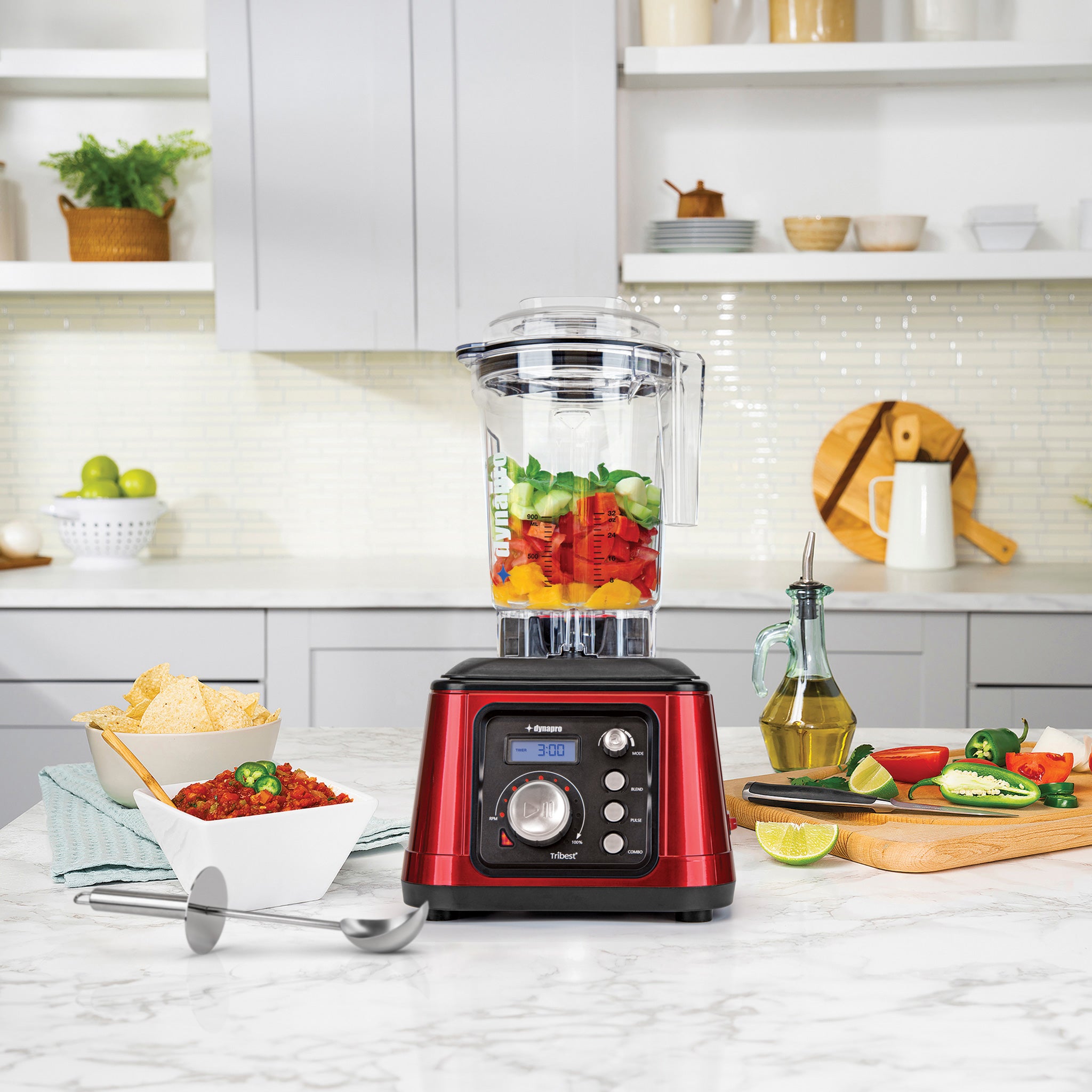 Refurbished Dynapro® Commercial High Speed Blender - Professional Grade for Smoothies, Soups & Food Prep | Restaurant & Home Kitchen Use