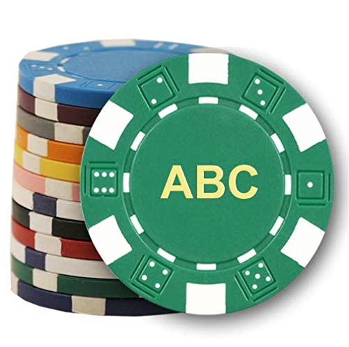 DA VINCI 200 Custom Monogrammed Poker Chips - 11.5 Gram Casino Chips for Poker Nights, Home Games, and Casino-Themed Parties