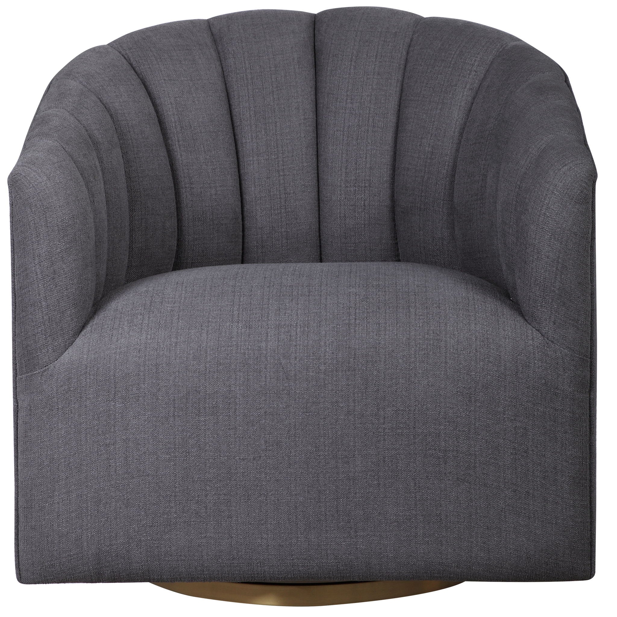 Modern Swivel Chair with Ergonomic Design - Dark Gray Office Chair for Home & Workspace - 360 Degree Rotating Executive Desk Chair for Comfortable Working & Studying
