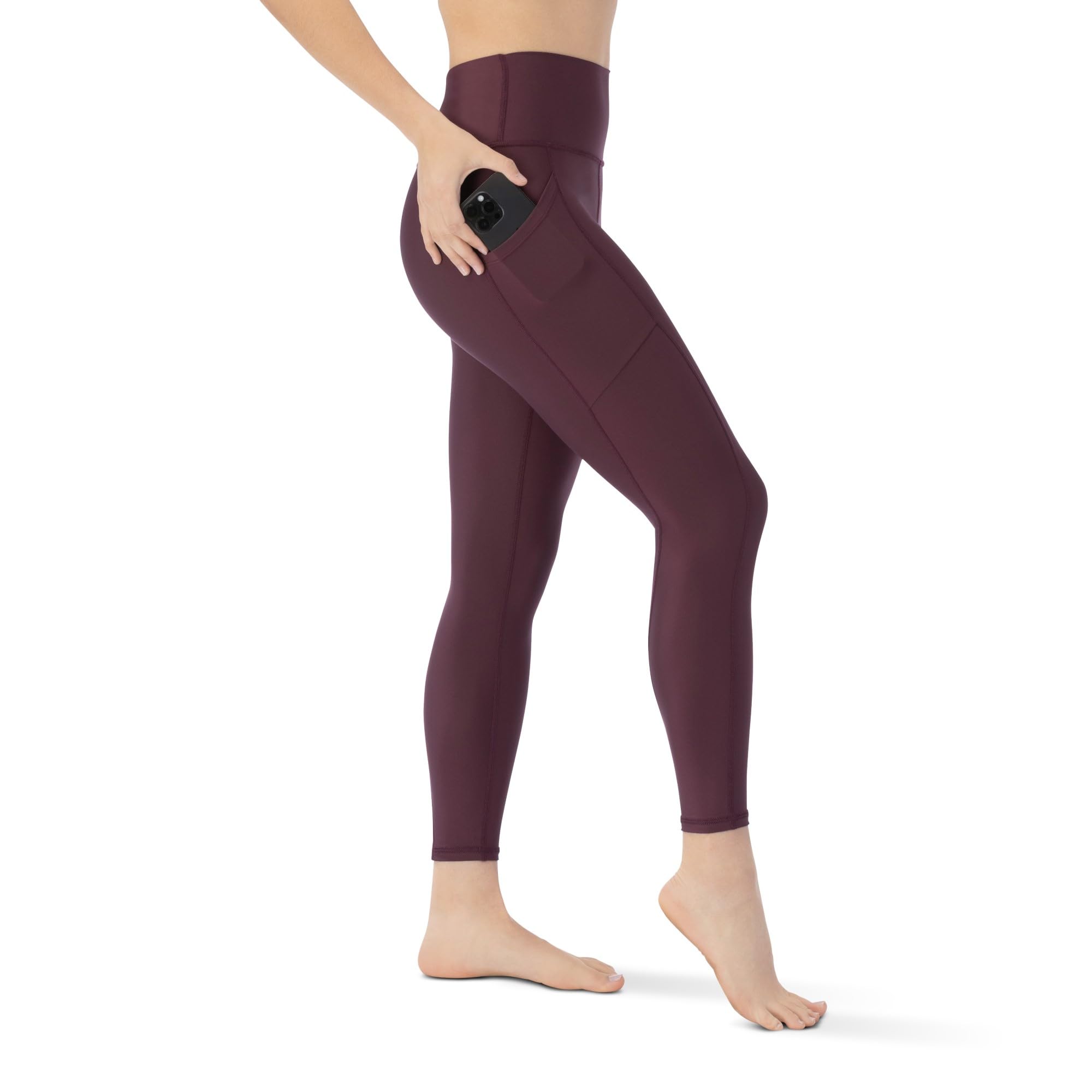 KADI High Waisted Yoga Pants for Women - 7/8 Length Workout Leggings with Pockets & Tummy Control | High Compression Fitness Leggings for Yoga, Running & Gym