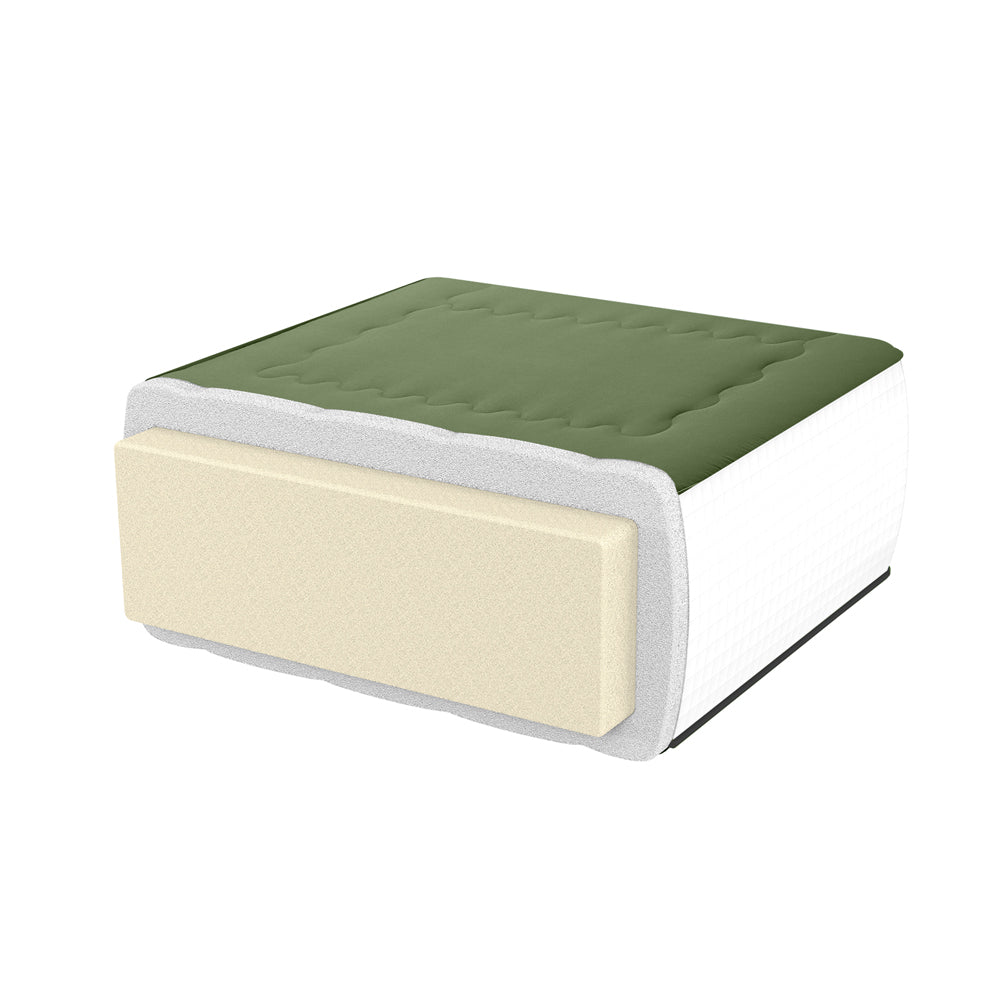 MAXYOYO 8-Inch Super Thick Floor Futon Mattress - Premium Japanese Wave Quilted Tatami Bed for Adults & Guests - Green - Perfect for Small Spaces, Guest Rooms & Minimalist Home Decor