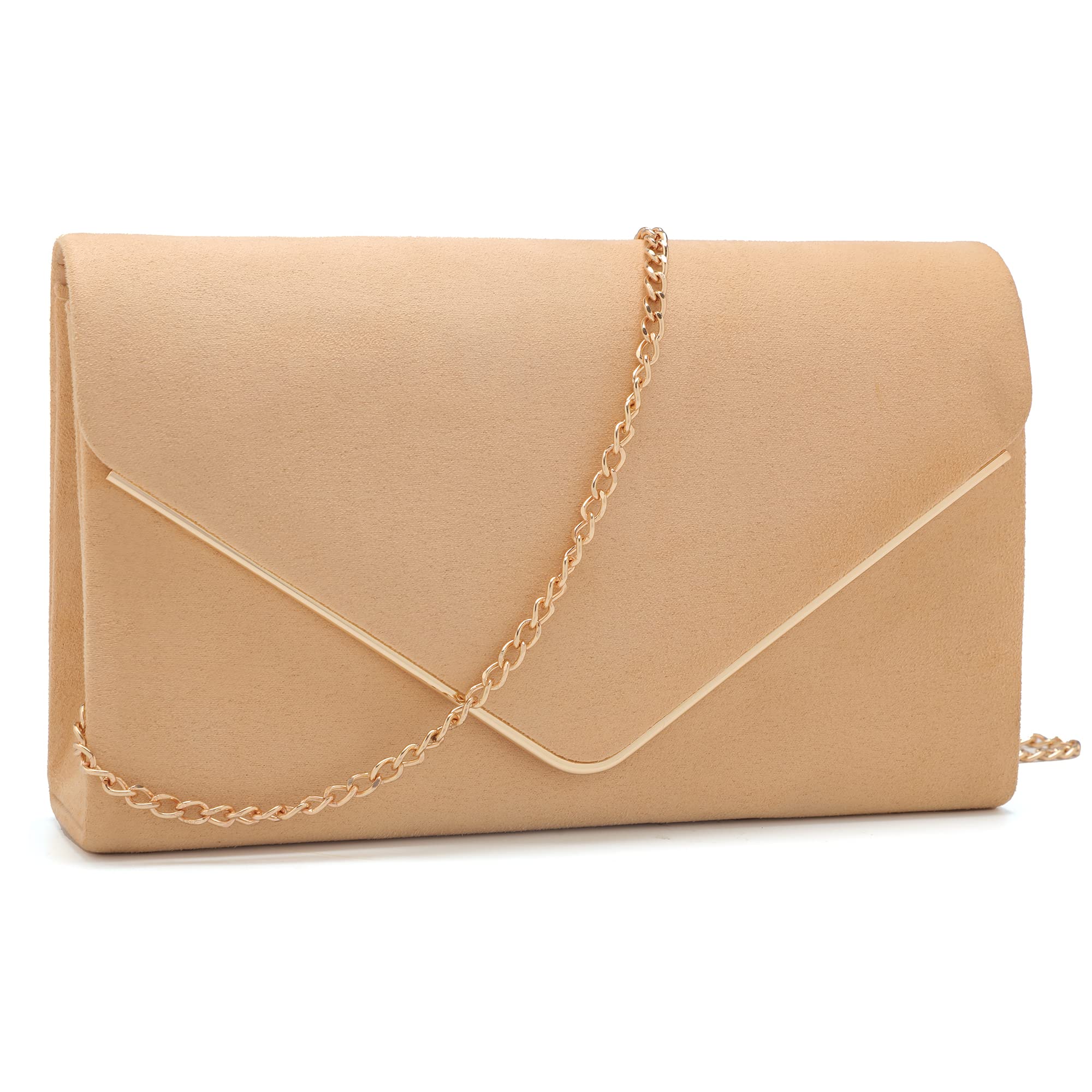 MYLONI Women's Faux Suede Clutch Purse - Elegant Envelope Evening Bag for Wedding, Prom, Cocktail Party & Special Occasions | Perfect Accessory for Formal Events & Night Out