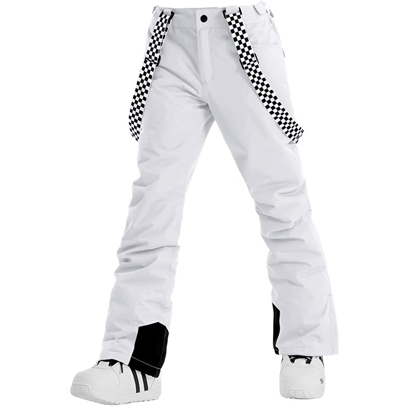 IMPHUT Women's Waterproof Ski Pants - Winter Snowboard Bib Overalls for Skiing, Hiking & Snow Sports - Warm Insulated Snow Pants for Outdoor Activities