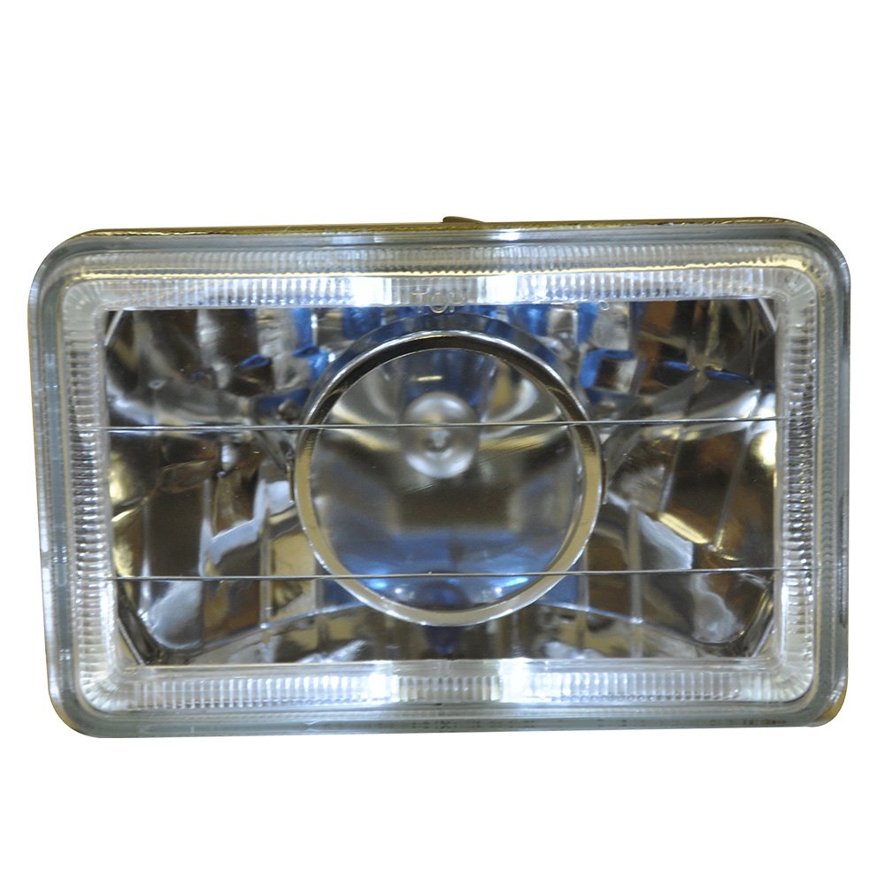 Universal 6x4 Inch H4 H6014 H6052 H6054 Headlights - Black Housing Pair for Most Vehicles | Driving at Night
