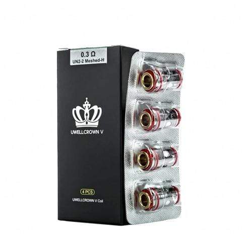 UWELL Crown 5 Replacement Coils - 5-Pack Compatible with Crown 5 Tank - 0.23Ω/0.5Ω Mesh Coils for Enhanced Vapor & Flavor - Perfect for Sub-Ohm Vaping & Cloud Chasing