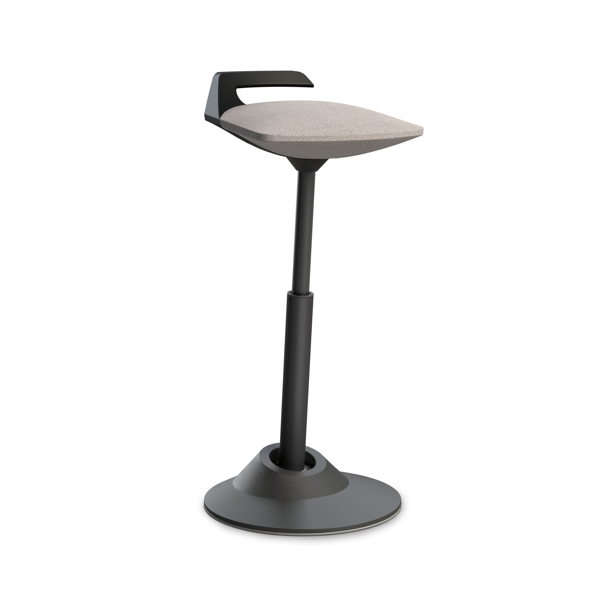 Aeris Muvman Black Ergonomic Office Chair - Adjustable Height & Lumbar Support for Home & Workspace Comfort