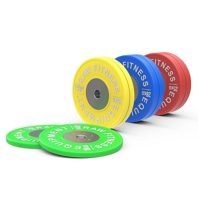 Competition Color Bumper Plates 140KG Set - Olympic Weightlifting, CrossFit, Home Gym Strength Training