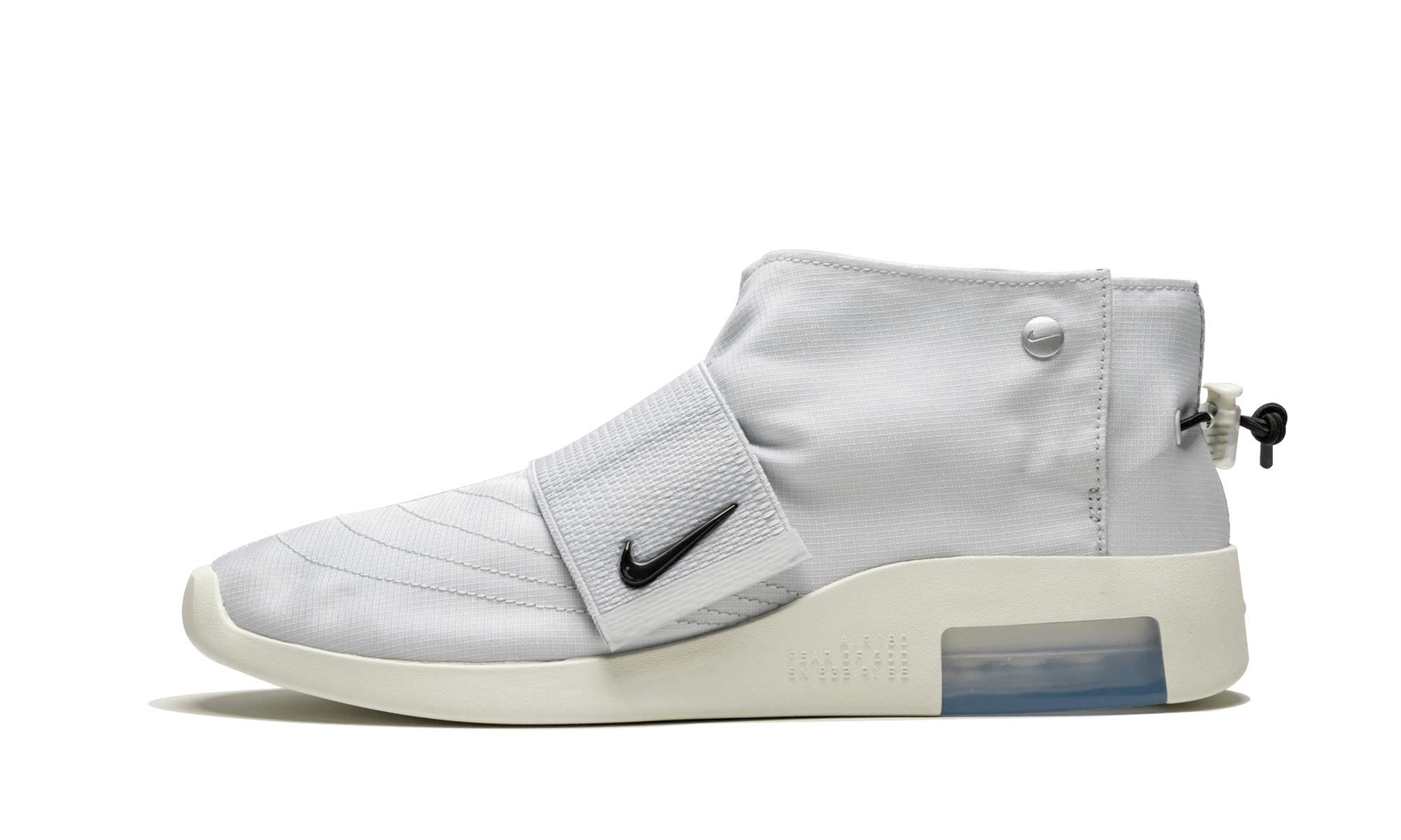 Nike Air Fear of God Moccasin Sneakers for Men - Pure Platinum/Black - Premium Comfort & Style for Casual Wear, Street Fashion, and Everyday Outfits