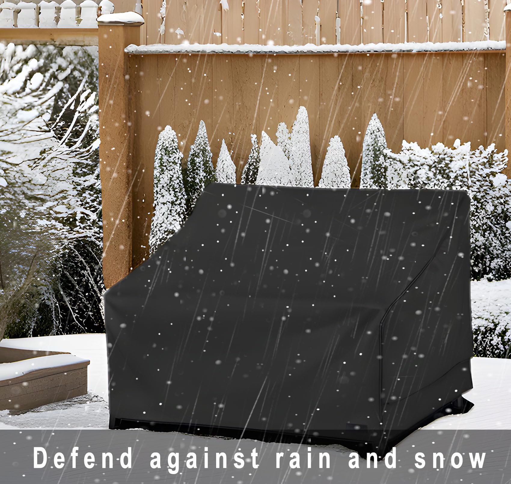 NettyPro Waterproof Heavy Duty 3-Seater Patio Sofa Cover - Outdoor Furniture Protection for 66
