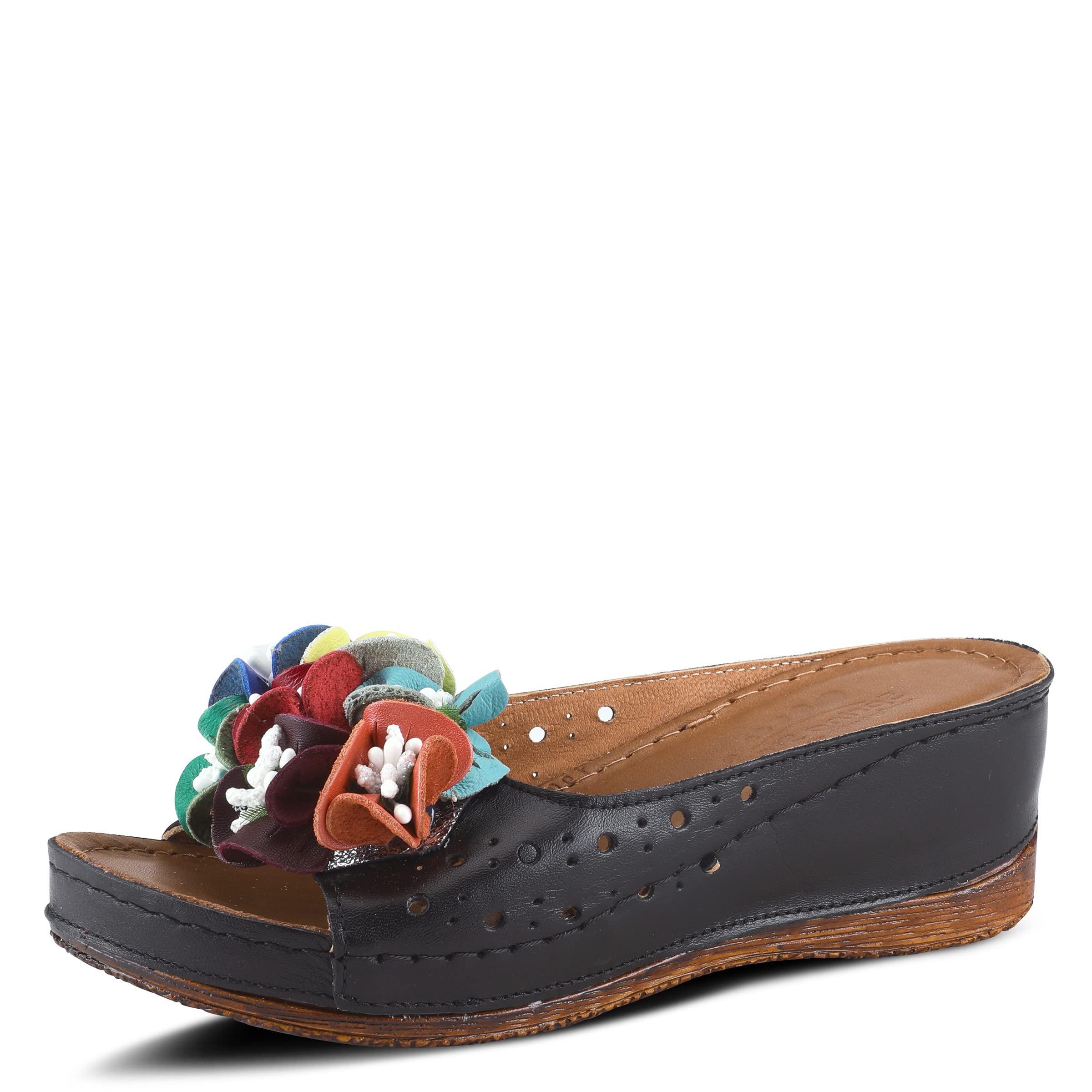 Spring Step Women's Flowerchild Slide Sandal - Comfortable Summer Sandals with Floral Design | Perfect for Beach, Pool, and Casual Outings