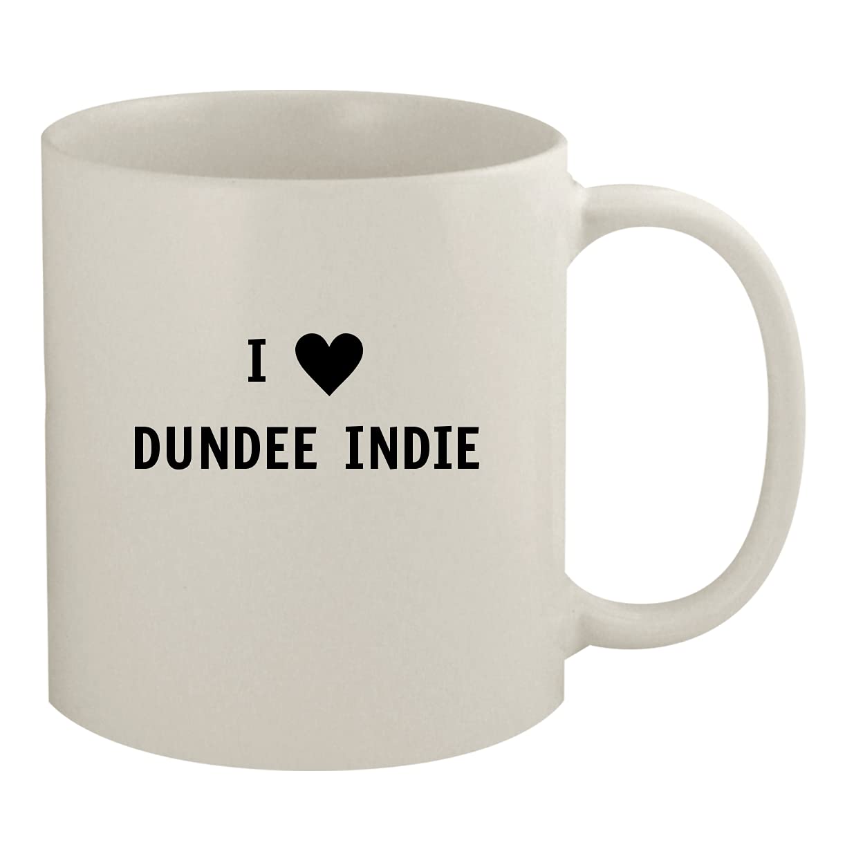 I Heart Love Dundee Indie - 11oz White Ceramic Coffee Mug for Home, Office & Gifts