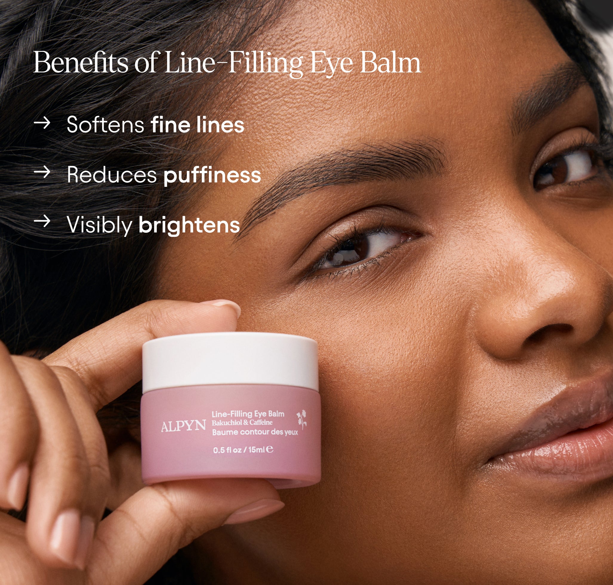 Line Filling Eye Balm - Anti-Aging Under Eye Cream for Dark Circles & Puffiness - Hydrating & Brightening Treatment for Wrinkles & Fine Lines - Perfect for Night Routine & Travel Skincare