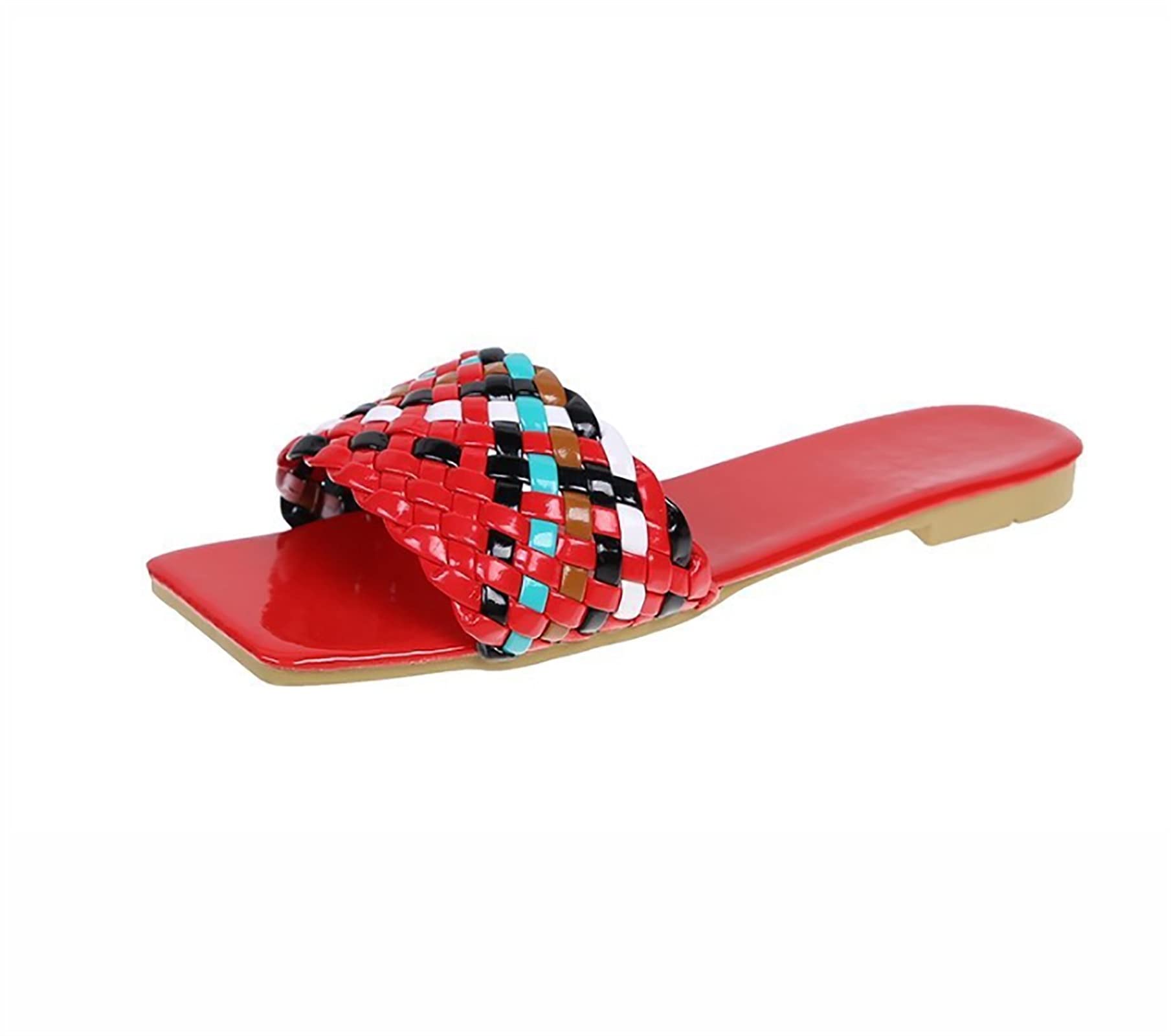 HSY SHOP Women's Wedge Sandals - Roman Style Mules with Comfortable Wedge Heel | Open Toe Summer Shoes for Beach, Vacation & Casual Outings