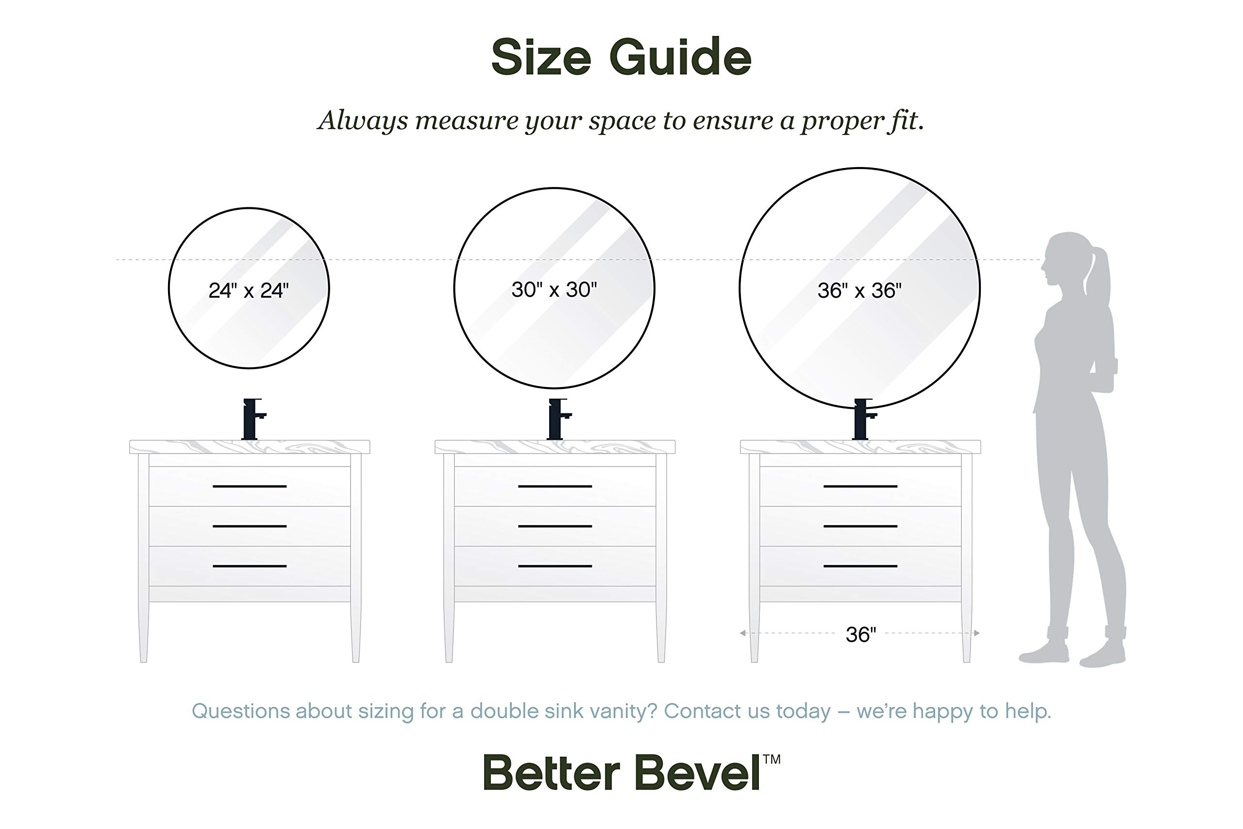 Better Bevel Wall Mirror - 24