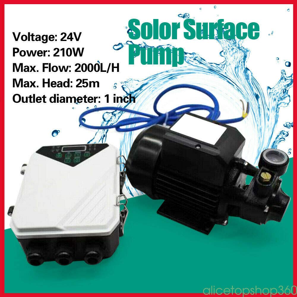 DYRABREST Solar Water Pump with MPPT Controller - Compatible with 1x 330-350W or 2x 180W Solar Panels | Ideal for Garden Fountains, Ponds & Outdoor Water Features