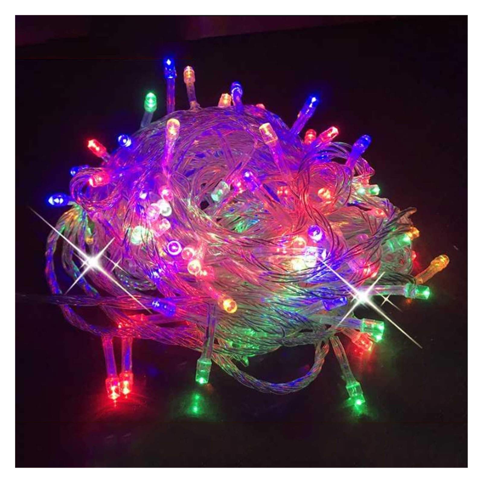 100 LED Fairy Lights 10m - 8 Modes USB Powered String Lights with Remote, Waterproof Outdoor/Indoor Decorative Lighting for Bedroom, Wedding, Party, Garden, Christmas Tree (Color Changing) - Perfect for Home Decor, Holiday Celebrations and Romantic Ambiance