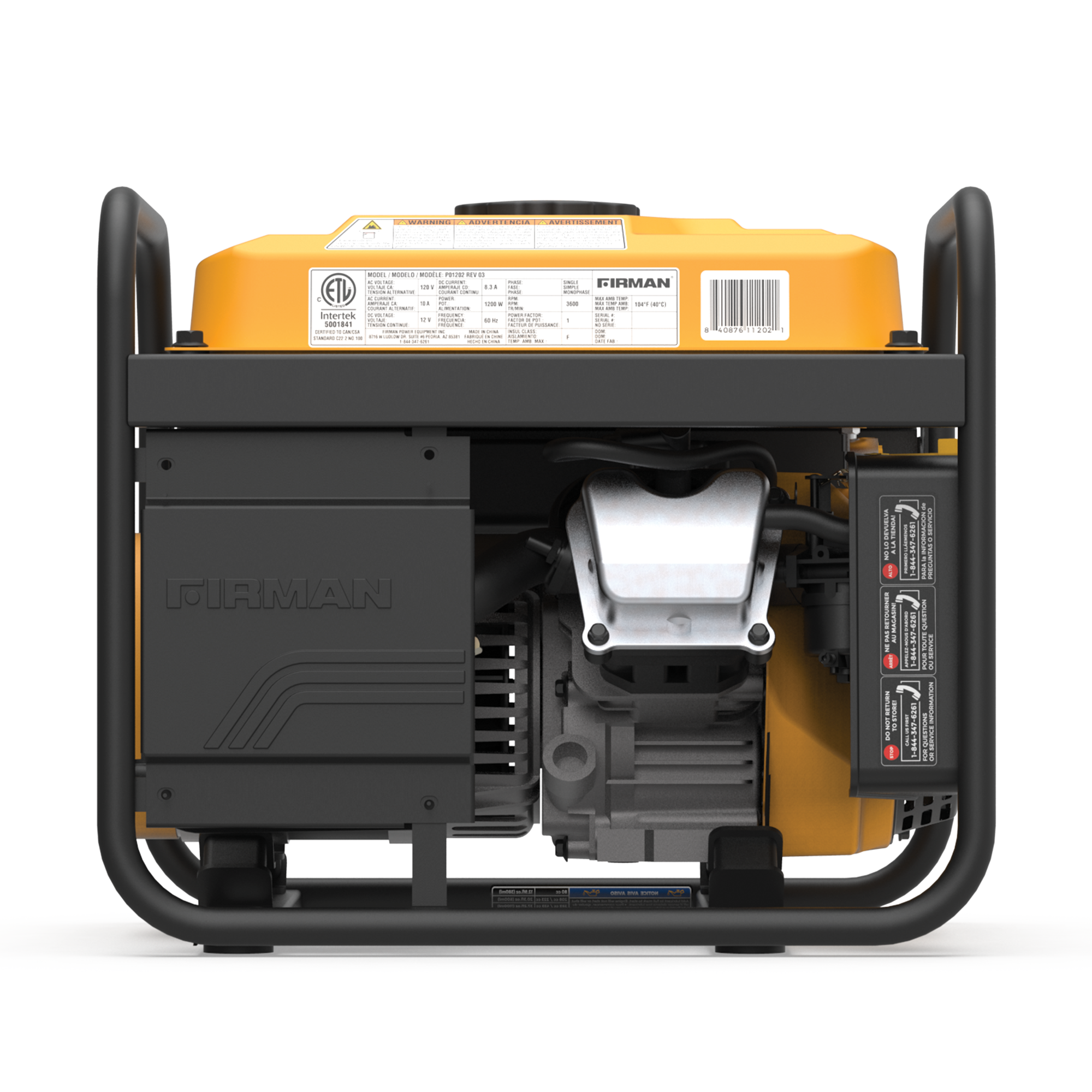 1500W Portable Gas Generator with Recoil Start - Reliable Power for Camping, Emergencies & Outdoor Activities
