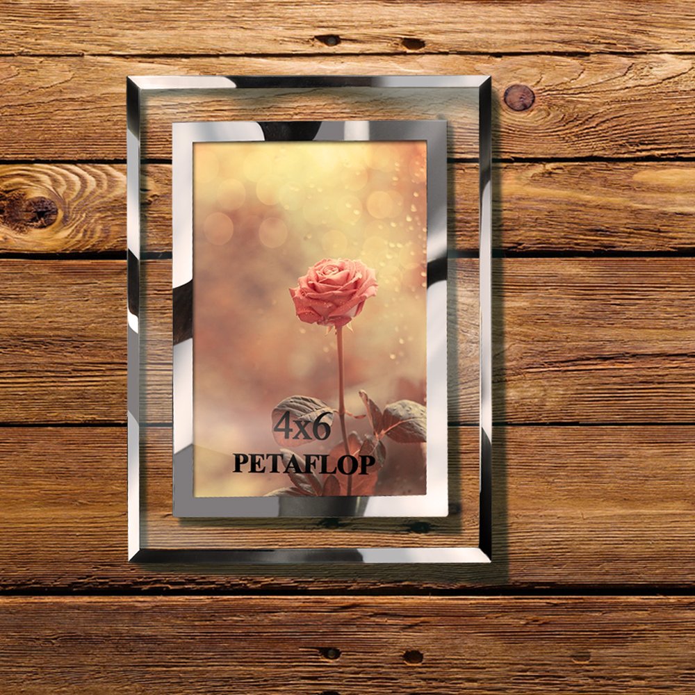 4x6 Picture Frame Set of 2 - Elegant Black Photo Frames for Wedding Photos, Office Decor, Restaurant Display & Business Use | Perfect for Wall Mounting or Tabletop Display