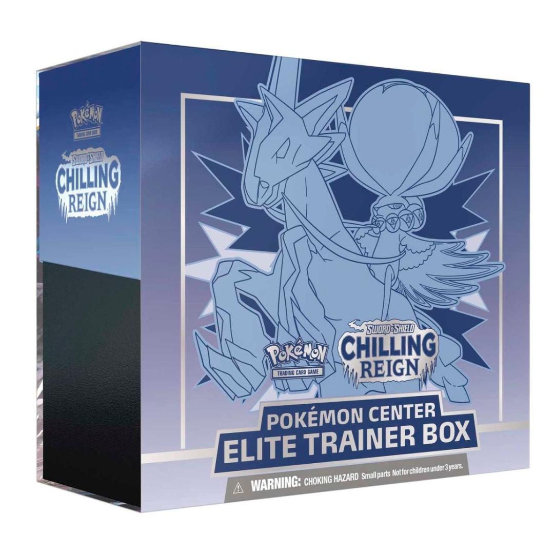 Chilling Reign Pokemon Center Elite Trainer Box (ETB) - Collectible Trading Cards for Battles & Deck Building | Perfect for Pokemon TCG Players & Fans