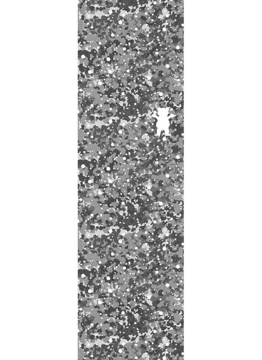Grizzly Snow Camo Grip Tape - Non-Slip Skateboard Deck Grip for Snowboarding & Winter Sports | Durable Adhesive Traction for Skateboards, Longboards, and Snowboards