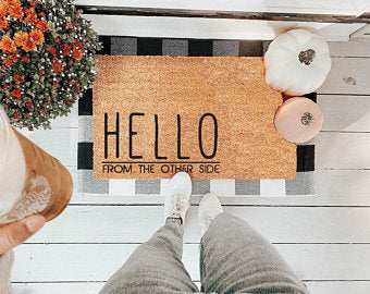 Hello From The Other Side - Funny Long Distance Friendship Gift for Best Friends - Perfect for Birthday, Anniversary & Long Distance Relationships