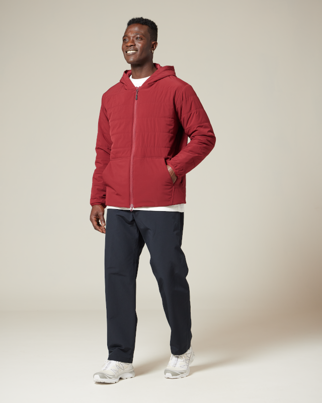 Flexible Insulated Zip Up Hoodie for Men & Women - Lightweight Winter Jacket with Warm Lining - Perfect for Outdoor Activities, Hiking & Casual Wear