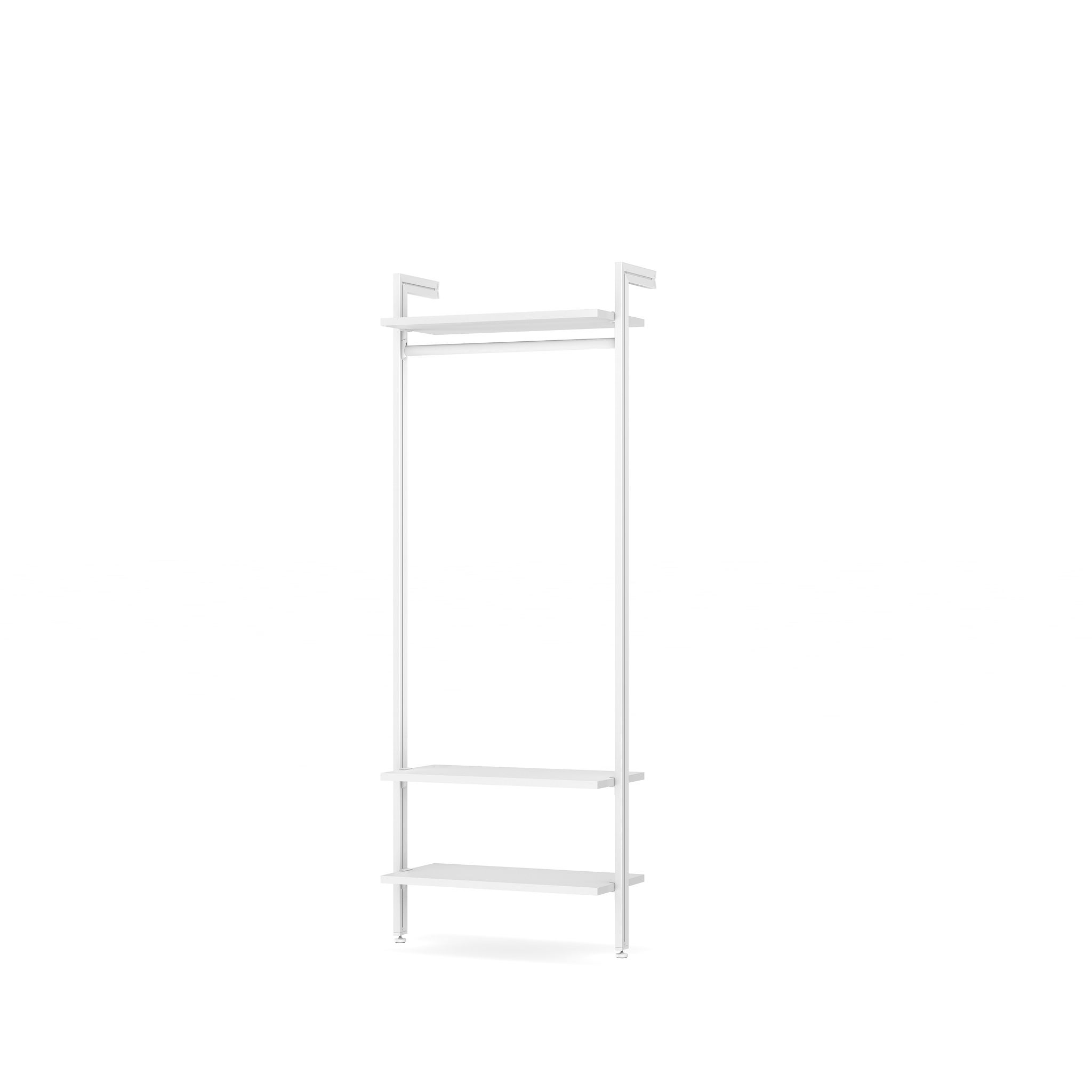 Modular Closet Storage System - CLOS IT W 100 - Customizable Wardrobe Organizer for Bedroom, Closet & Office - Space Saving Solution for Clothes, Shoes & Accessories