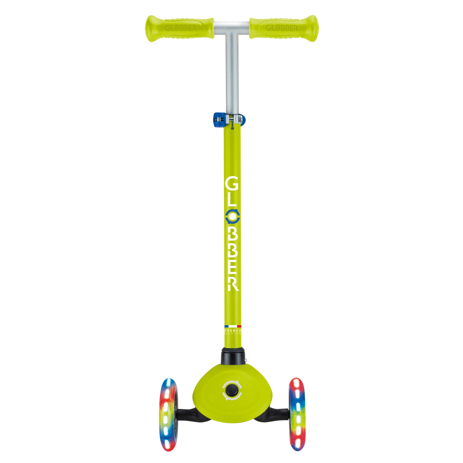 Globber Primo Lights V2 3-Wheel LED Kids Scooter - Light Up Wheels for Night Riding, Adjustable Handlebar for Ages 2-5 - Perfect for Outdoor Play, Commuting & Neighborhood Adventures