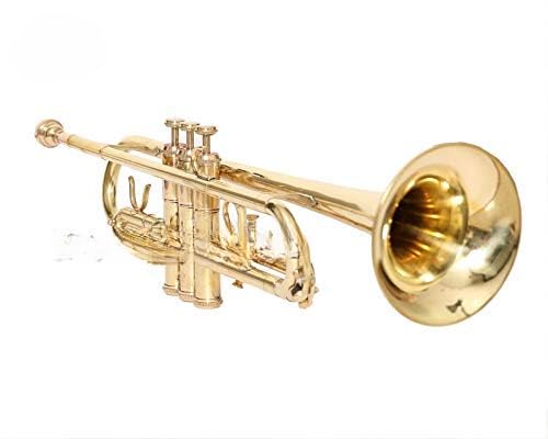 Professional Gold Lacquer Brass Bb Trumpet - Handcrafted for Superior Sound | Perfect for Jazz Bands, Orchestras & Solo Performances